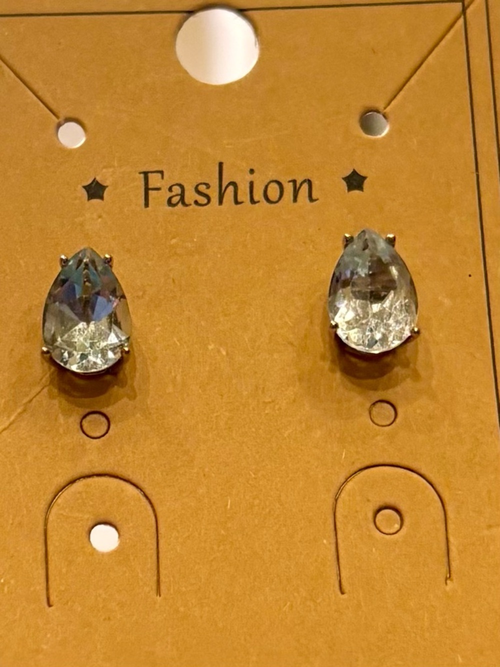 Topaz Sterling Silver Teardrop Stud Earrings